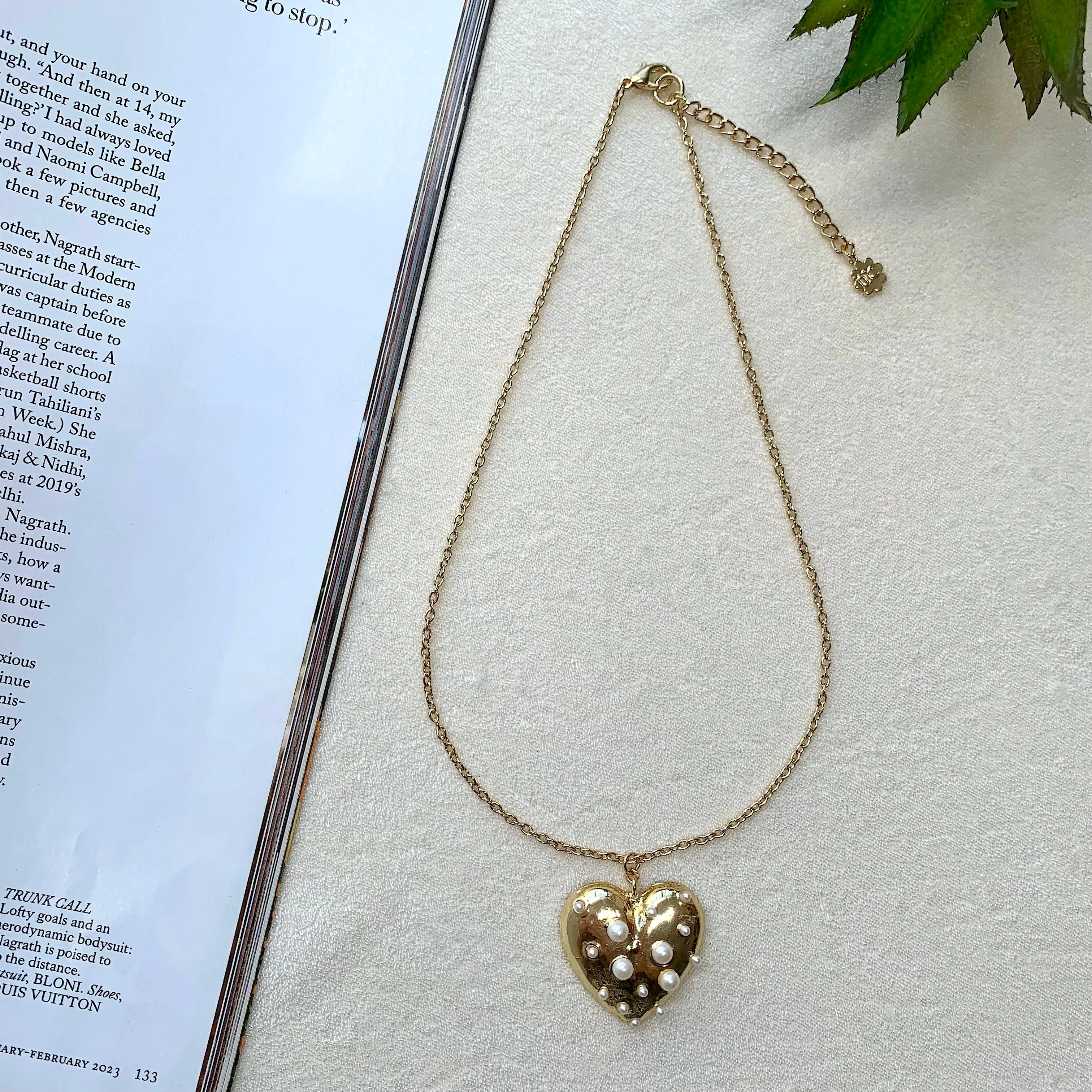 TFC Love Bump Gold Plated Pendant Necklace