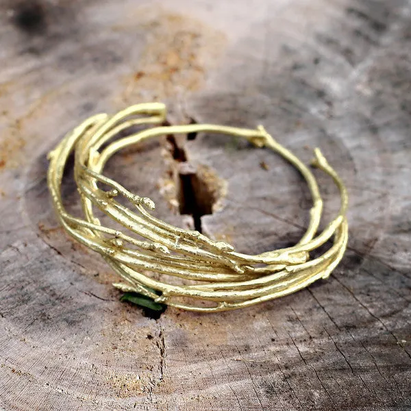 Thin Budding Branch Bracelet