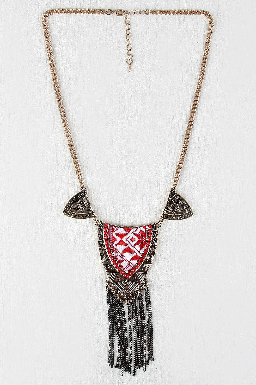 Tribal Shield Pendant Necklace