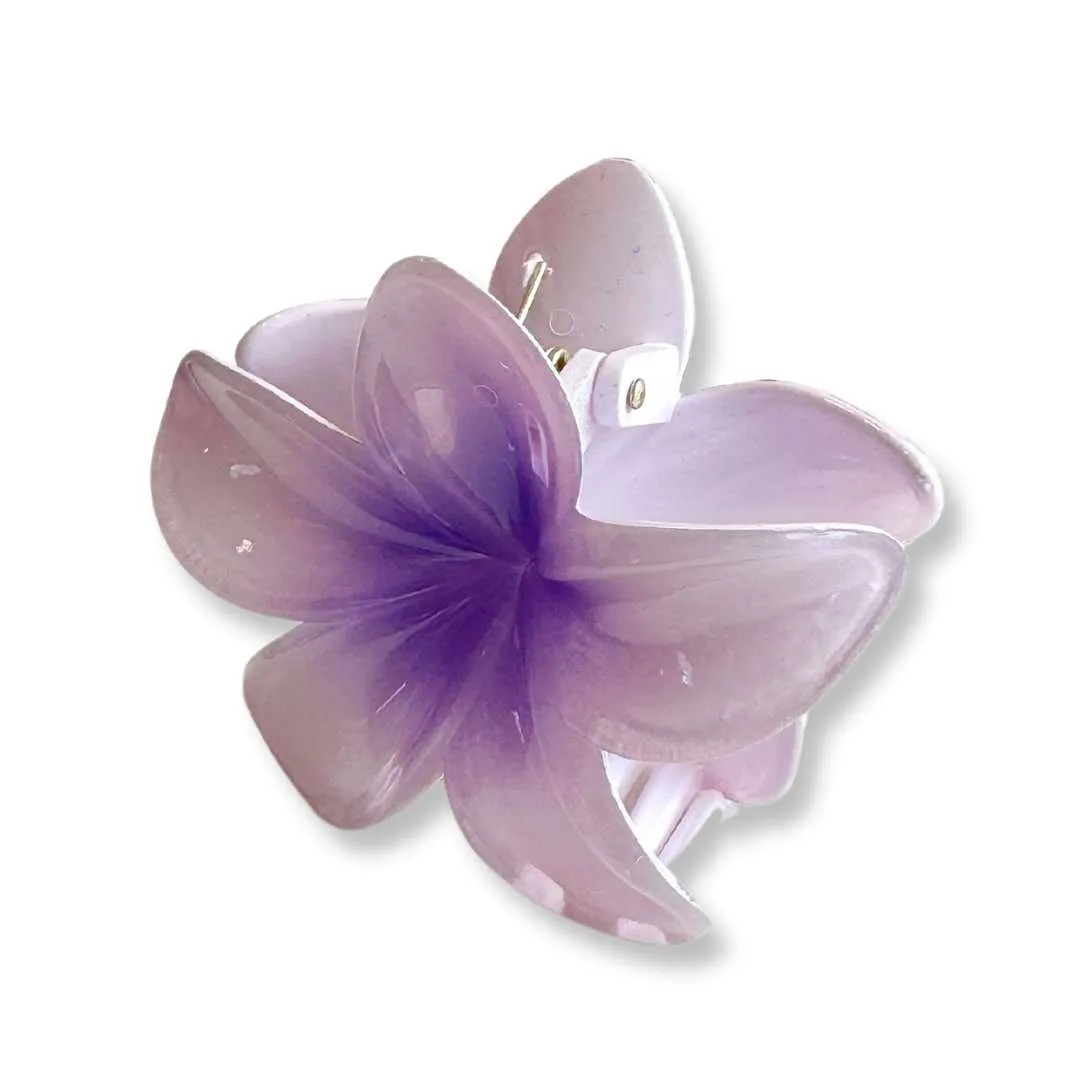 Tropical Flower Bloom Hair Claw Clips