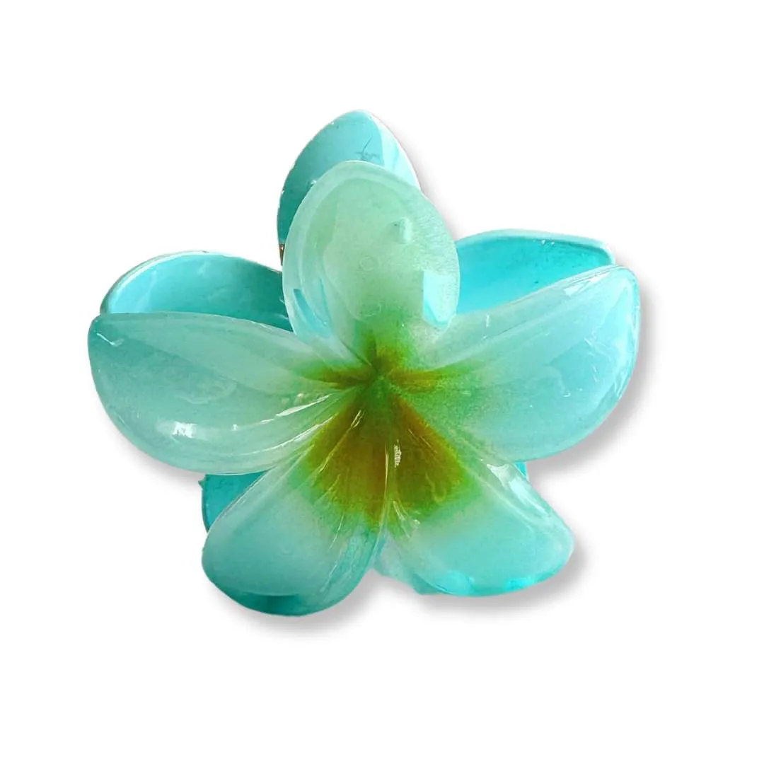 Tropical Flower Bloom Hair Claw Clips