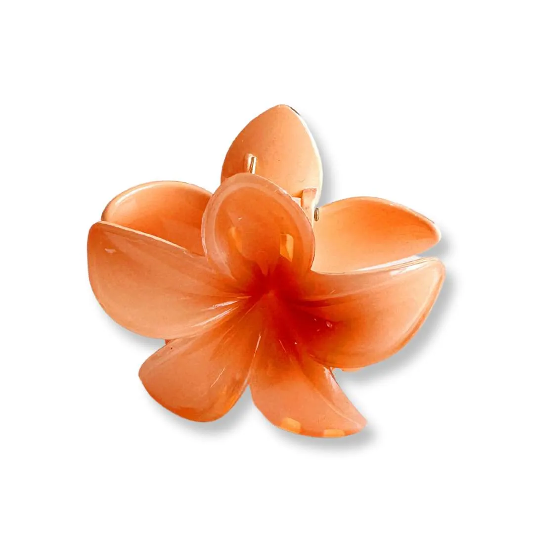 Tropical Flower Bloom Hair Claw Clips