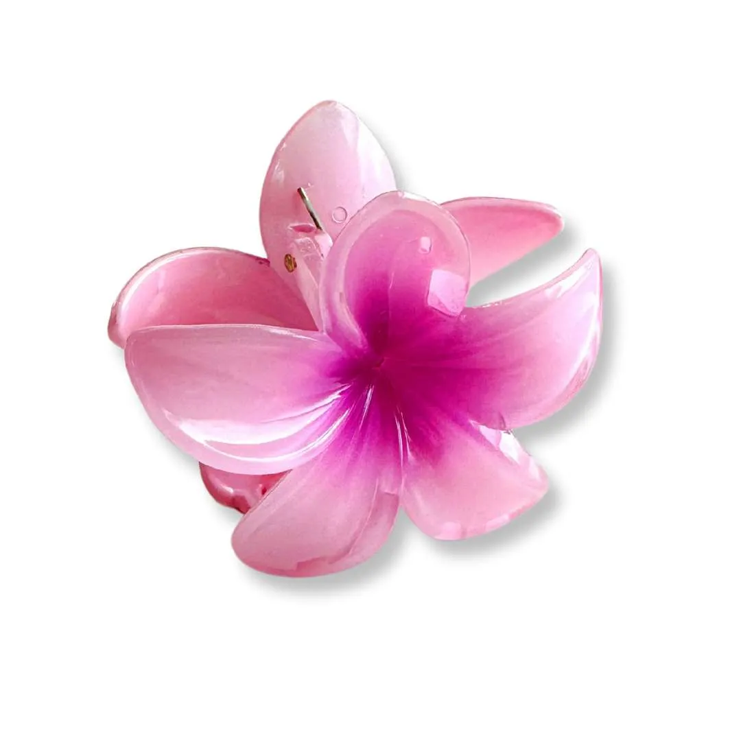 Tropical Flower Bloom Hair Claw Clips