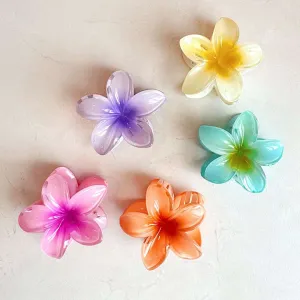 Tropical Flower Bloom Hair Claw Clips