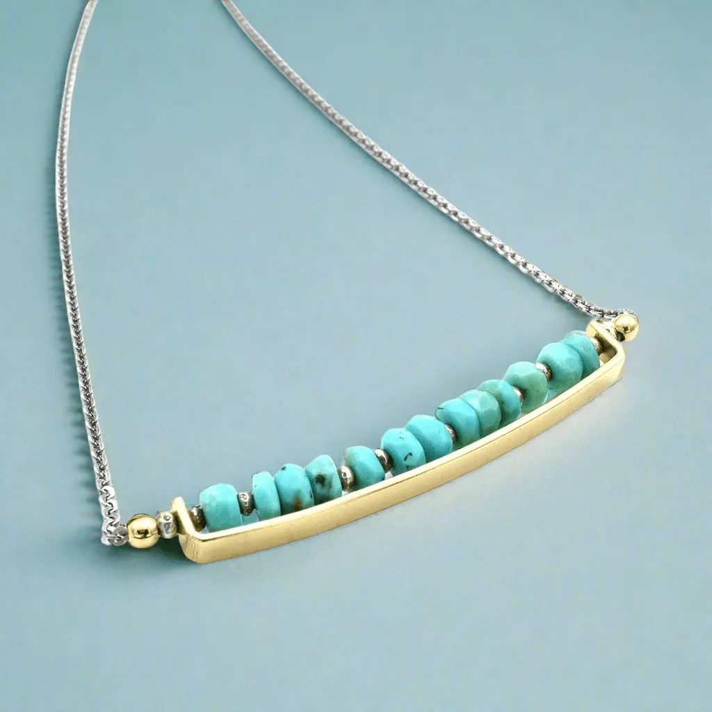 Turquoise Bar Necklace