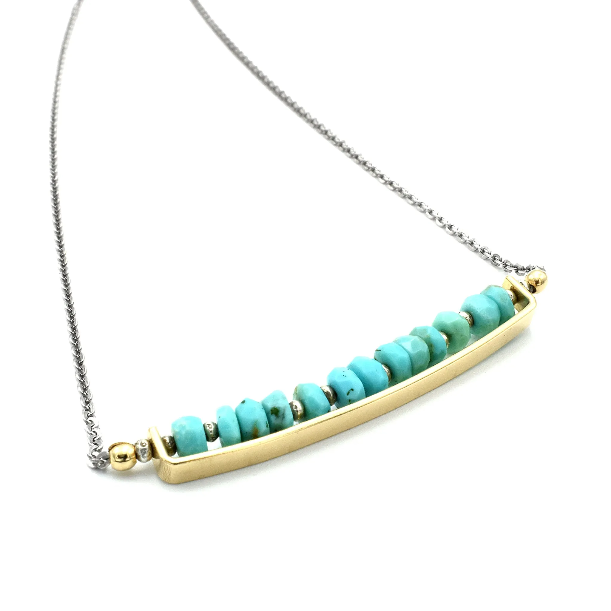 Turquoise Bar Necklace