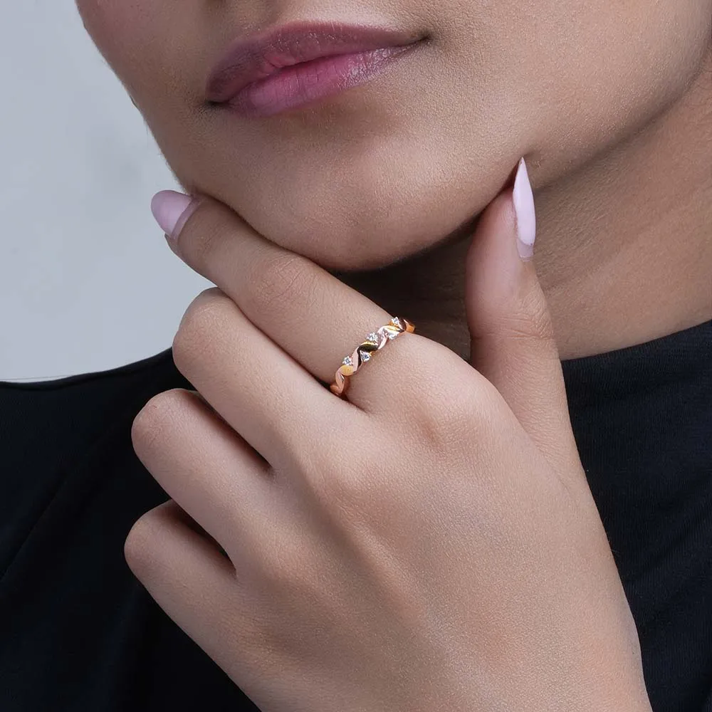 Twin Glow Sparkling Ring | 18K Gold Vermeil Plated