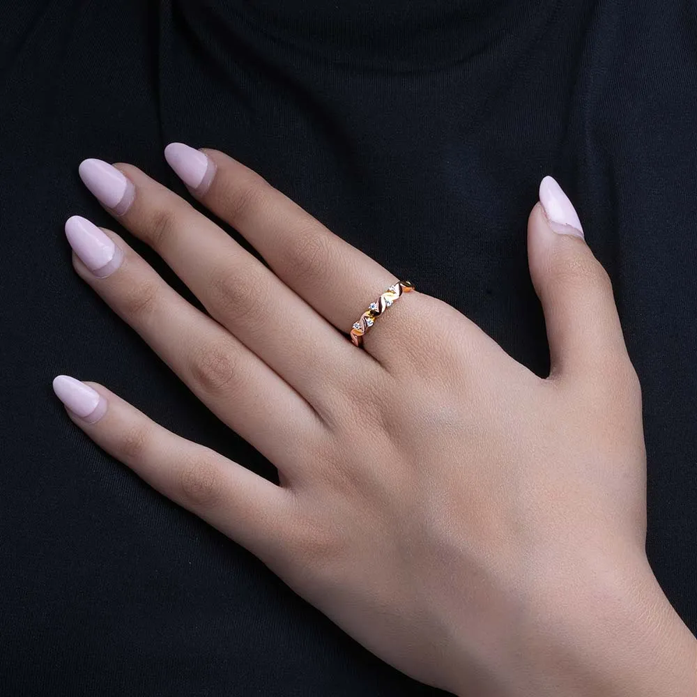 Twin Glow Sparkling Ring | 18K Gold Vermeil Plated