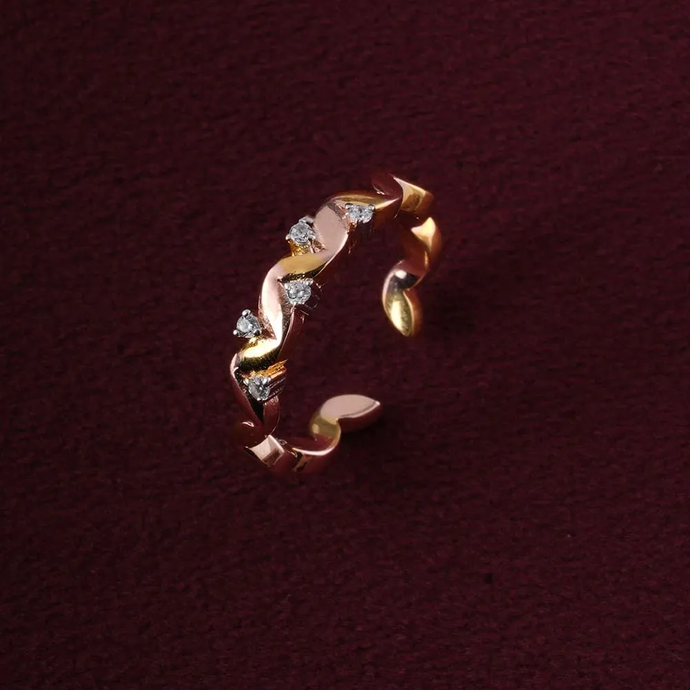 Twin Glow Sparkling Ring | 18K Gold Vermeil Plated