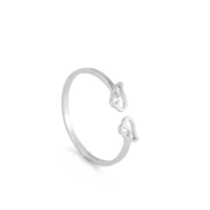 Women's Minimalist Angel Wings Ring