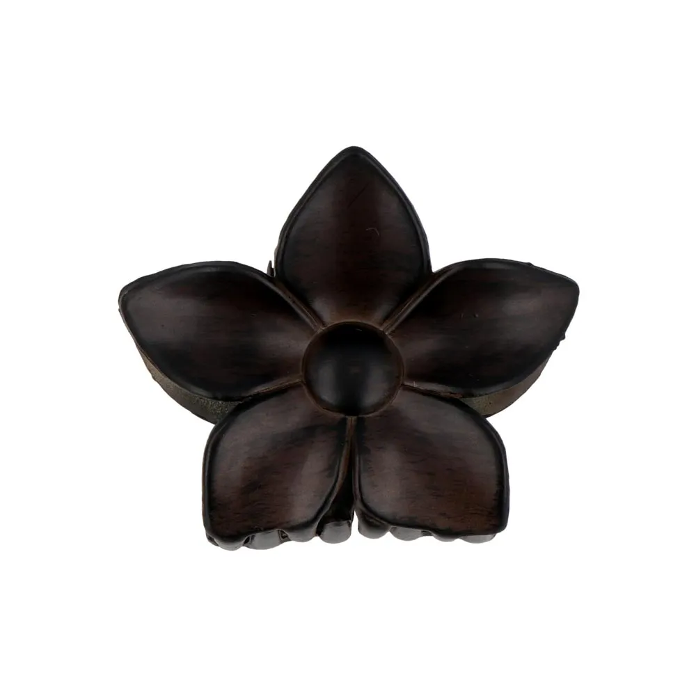 Wood Flower Hair Clip